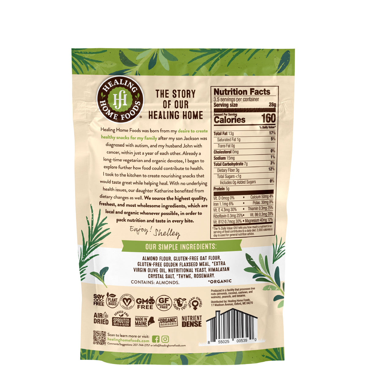 Garden Herb Crackers - Case of 8