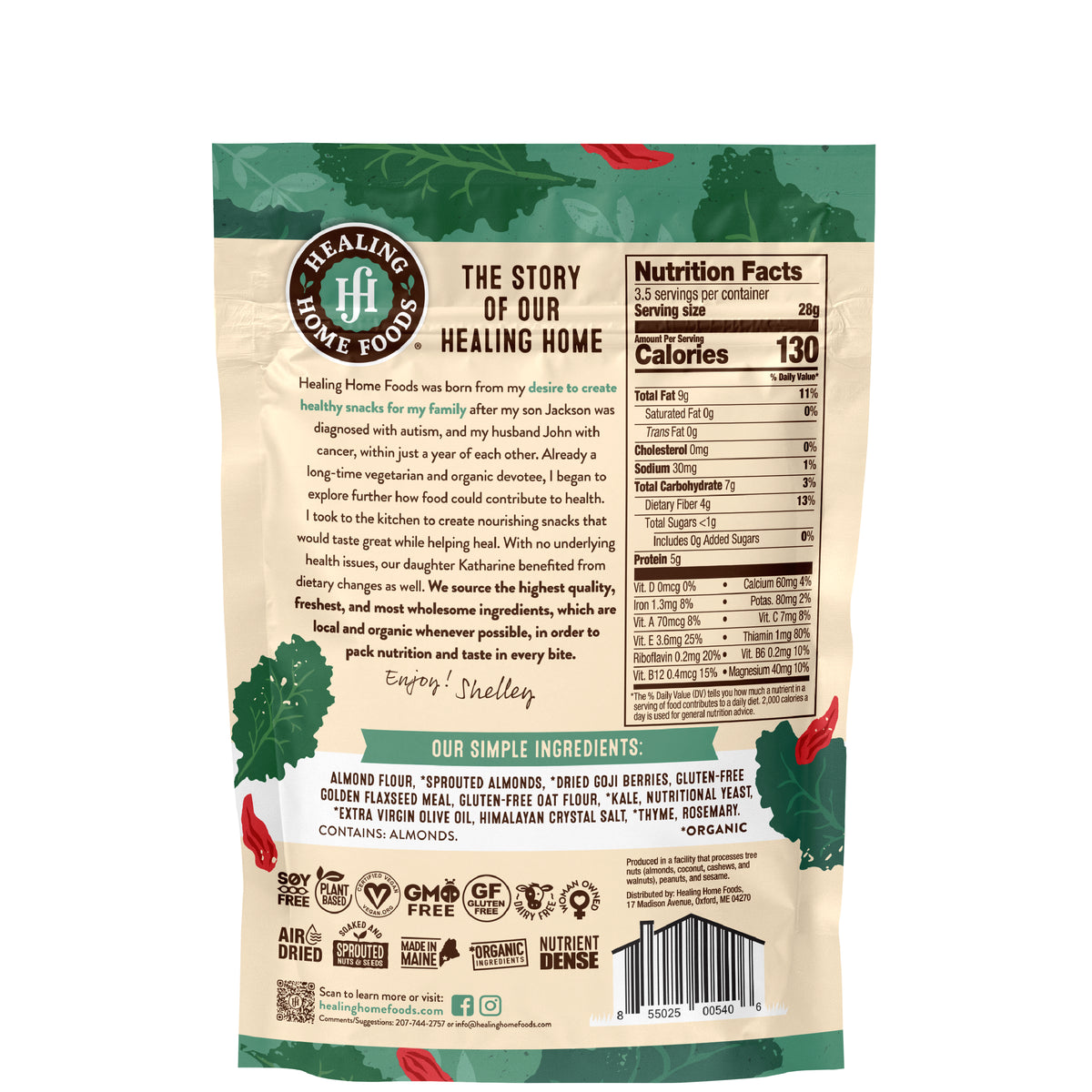 Kale Goji Crackers