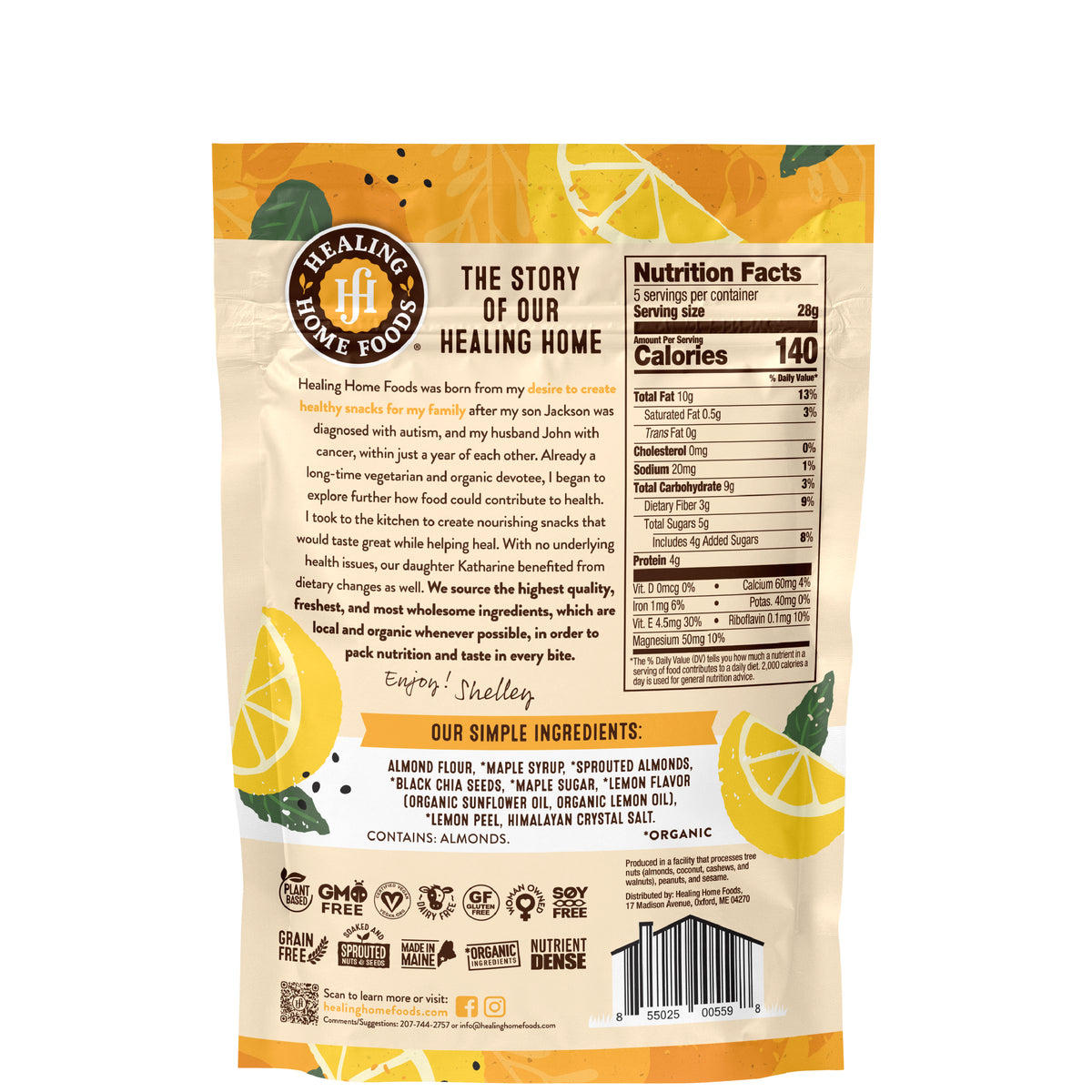 Baked Lemon Chia Grahams