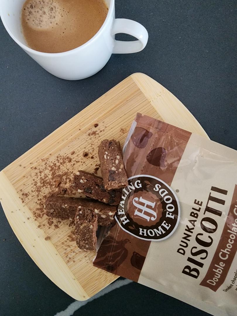 Dunkable Double Chocolate Chip Biscotti