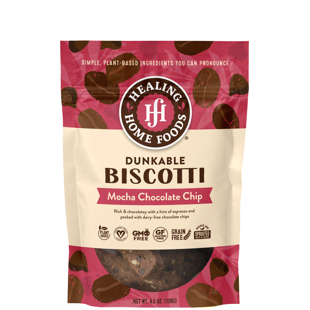 Dunkable Mocha Biscotti - Healing Home Foods