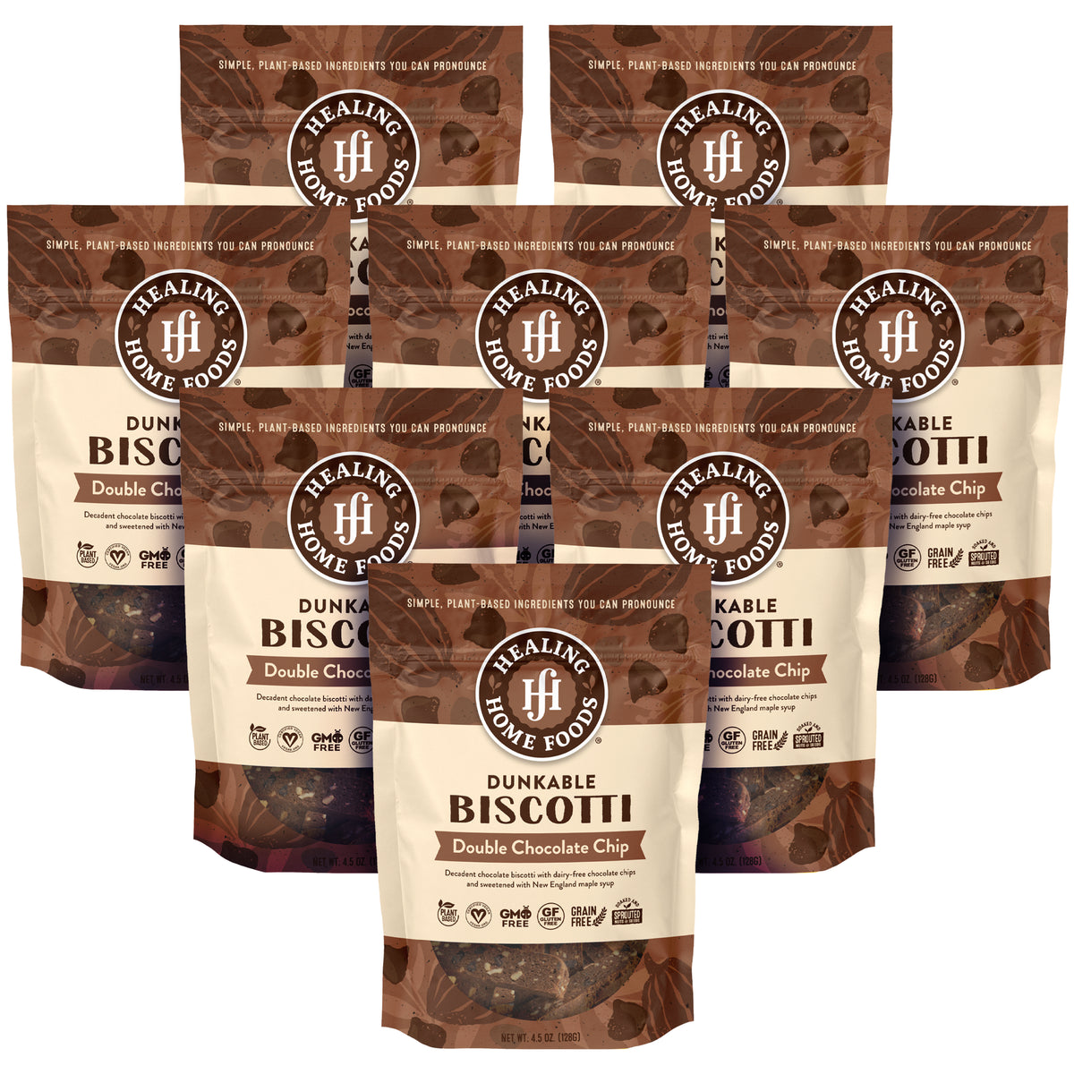 Double Chocolate Chip Biscotti - Case of 8