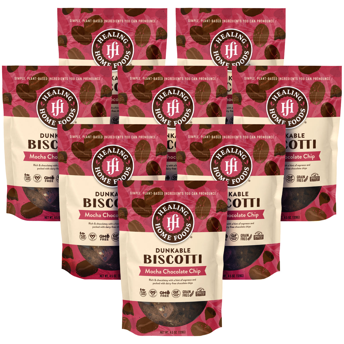 Mocha Biscotti - Case of 8
