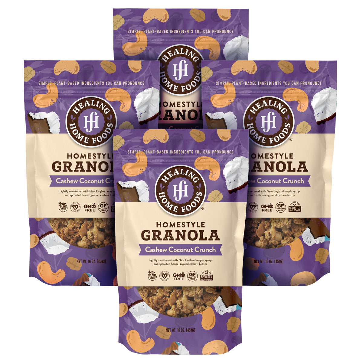 Cashew Coconut Crunch Granola - Case of 4 (1 lb Bags)