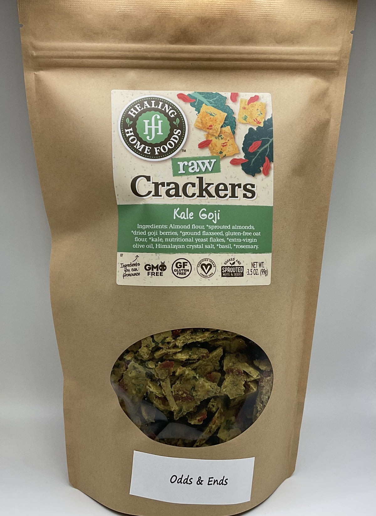 Odds &amp; Ends ~  Kale Goji Crackers