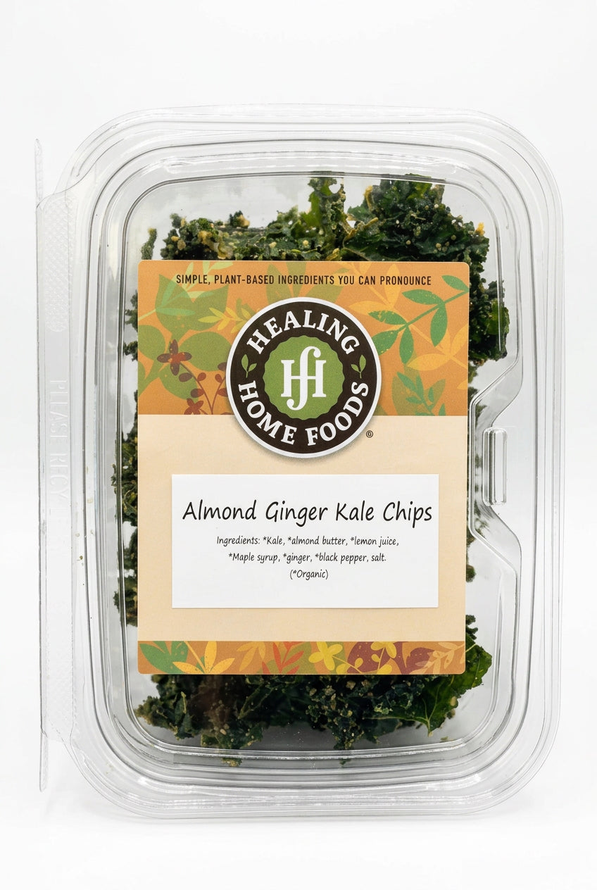 Almond Ginger Kale Chips