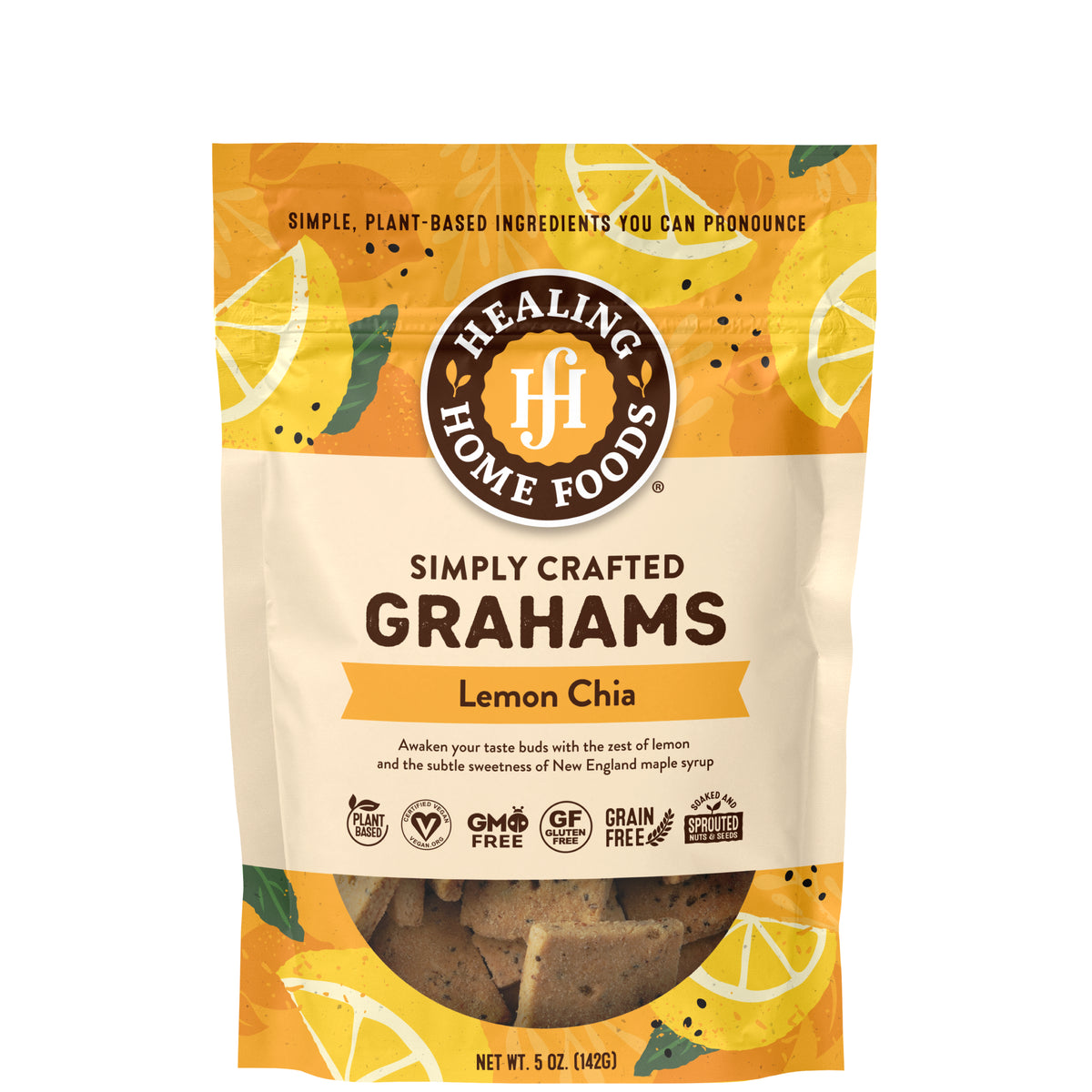 Baked Lemon Chia Grahams