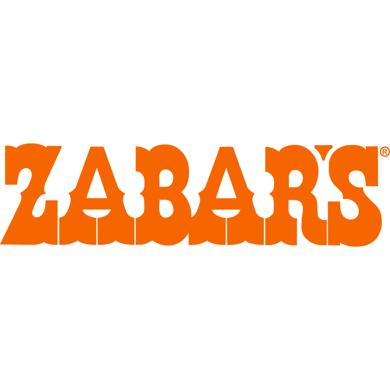 Zabar's logo in orange on a white background